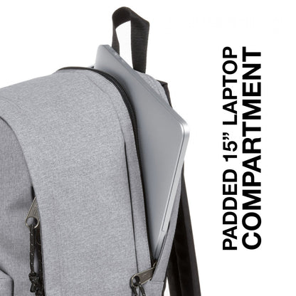 Eastpak Back to Work Backpack - Bag for School, Laptop, Travel, Work, or Bookbag - Sunday Grey