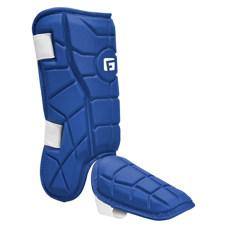 G-Form Elite Batter's Leg Guard - Baseball Leg Guard with Adjustable Straps - RH Hitter, Royal Blue, Adult