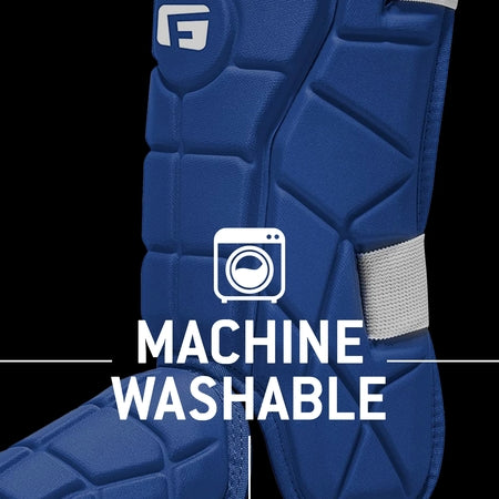 G-Form Elite Batter's Leg Guard - Baseball Leg Guard with Adjustable Straps - LH Hitter, Royal Blue, Adult