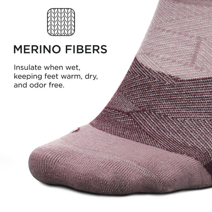 Feetures Merino 10 Ultra Light No Show Tab Sock (1 Pair) Small, Spiced