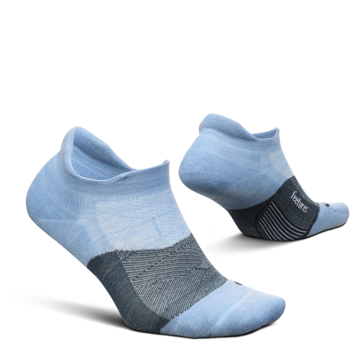 Feetures Merino 10 Ultra Light No Show Tab Sock (1 Pair) Small, Sky