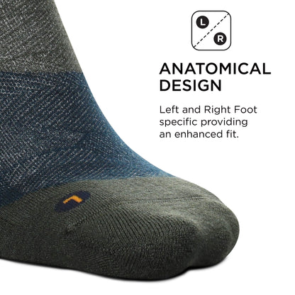Feetures Merino 10 Ultra Light No Show Tab Sock (1 Pair) X-Large, Forest