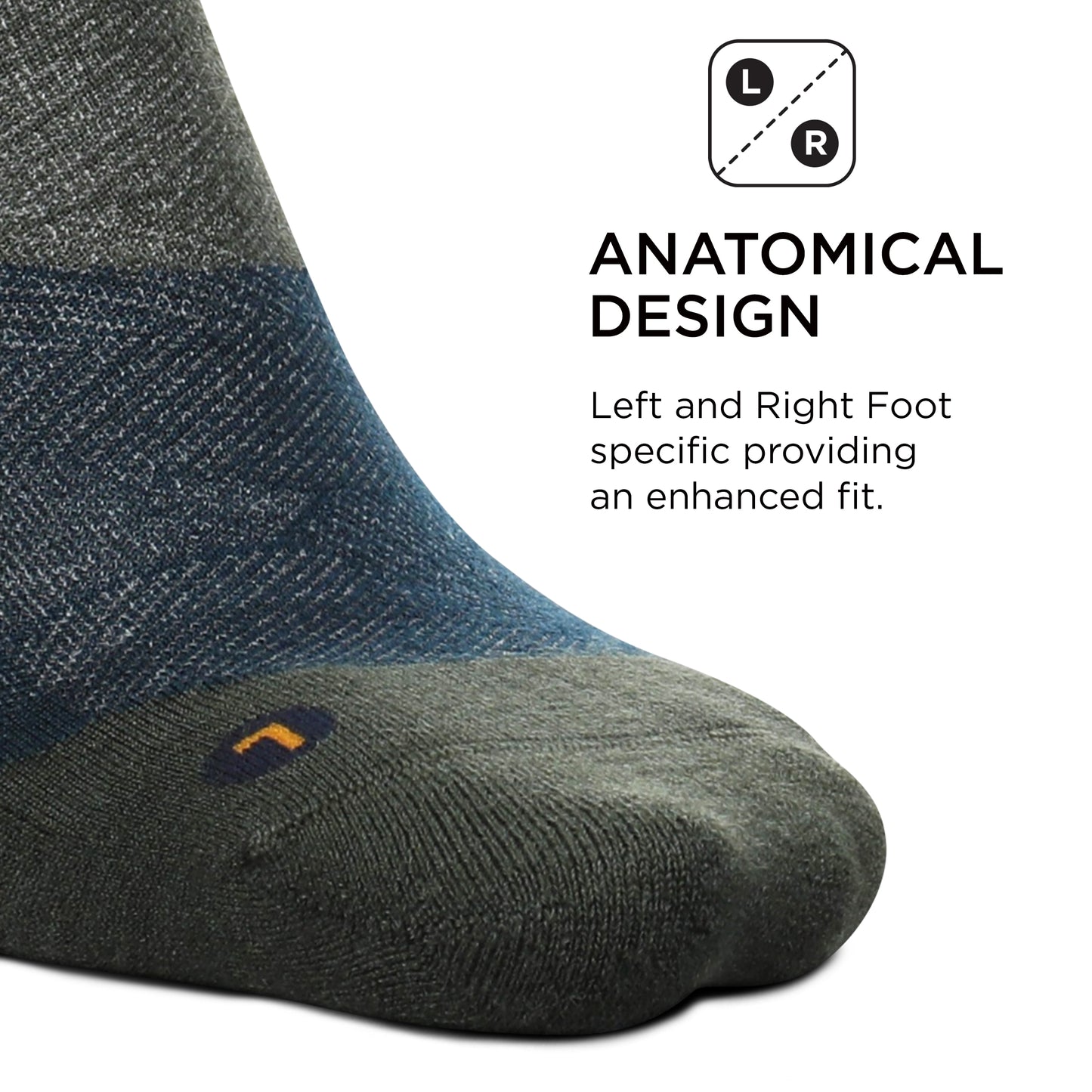 Feetures Merino 10 Cushion No Show Tab Sock Stripe (1 Pair) Small, Forest