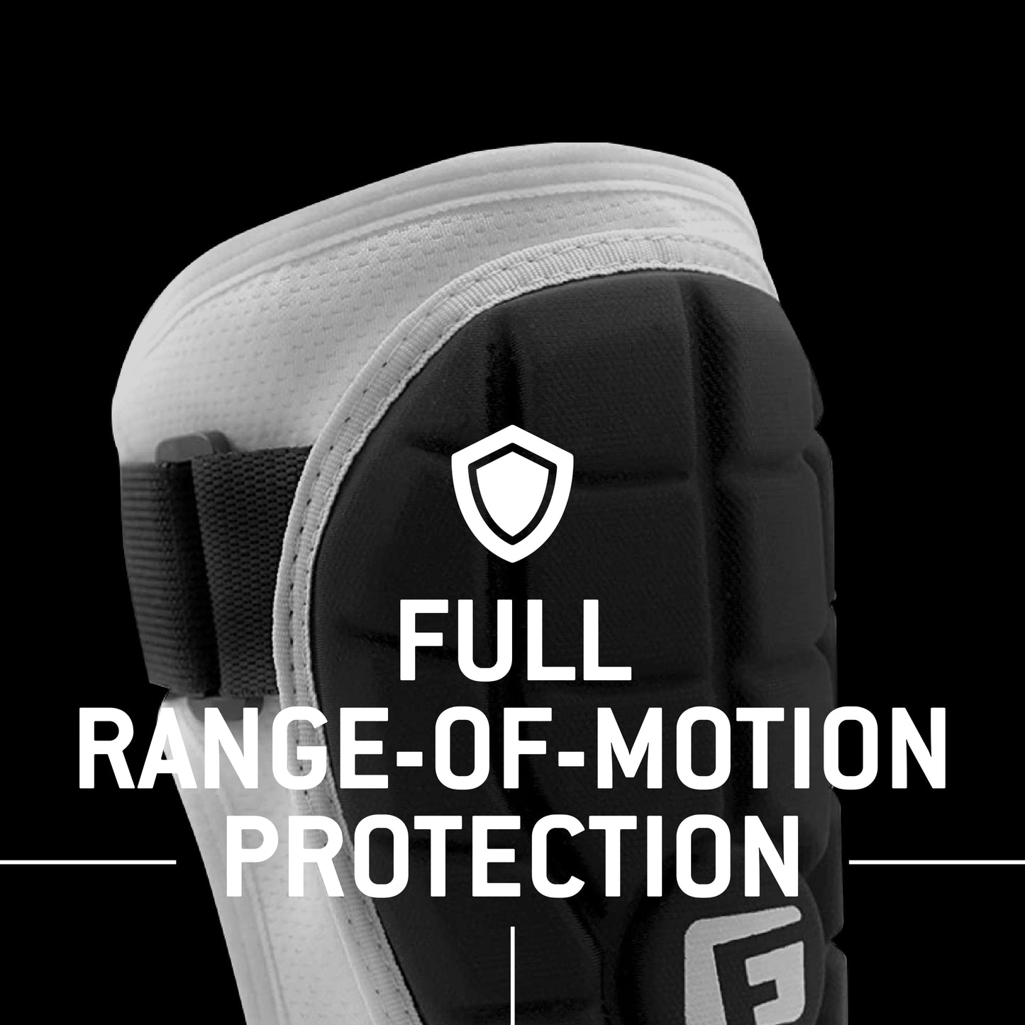 G-Form Elite Batter's Baseball Elbow Guard - Forearm Guards & Elbow Pads - Black/White Logo/White, Adult L/XL