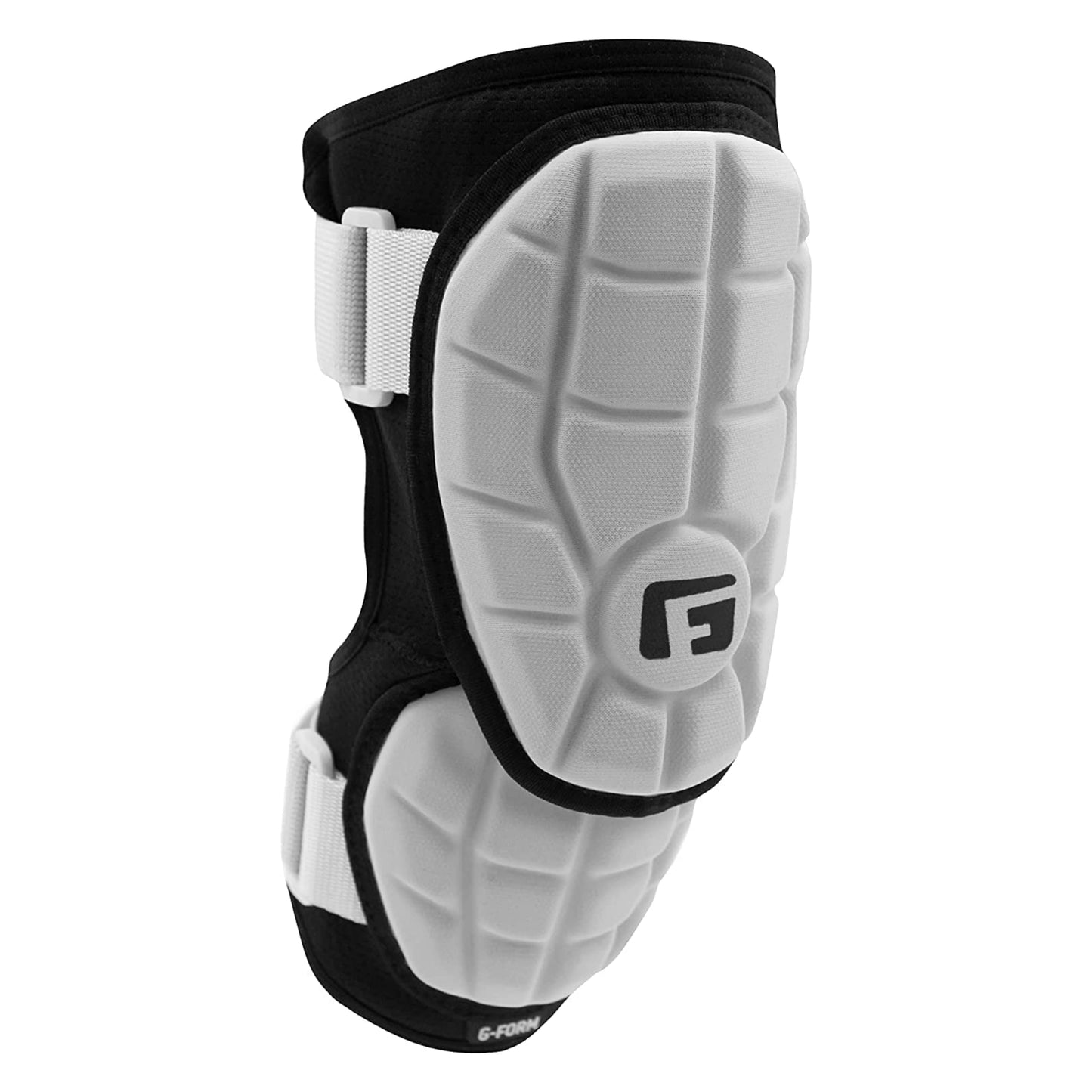 G-Form Elite Batter's Baseball Elbow Guard - Forearm Guards & Elbow Pads - White/Black Logo/Black, Adult L/XL