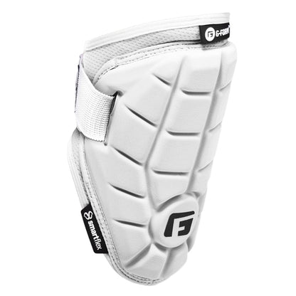 G-Form Elite Speed Batter's Baseball Elbow Guard - Elbow Pad with Adjustable Straps - White, Adult L/XL