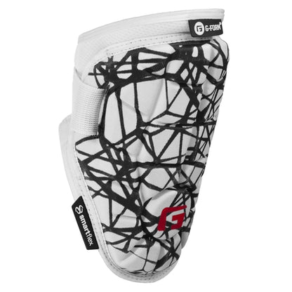 G-Form Elite Speed Batter's Baseball Elbow Guard - Elbow Pad with Adjustable Straps - White Prism, Adult L/XL