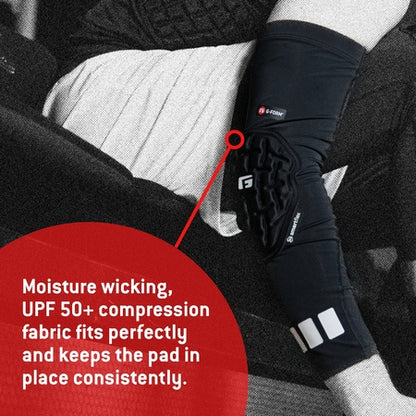 G-Form Basketball Padded Compression Arm Sleeve - Arm Protectors for Basketball - Black, Adult Small