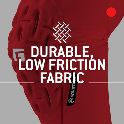 G-Form Basketball Padded Compression Arm Sleeve - Arm Protectors for Basketball - Red, Adult Medium