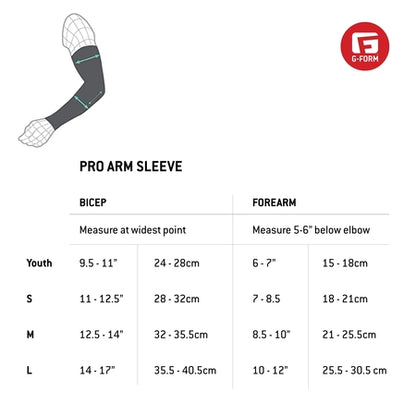 G-Form Basketball Padded Compression Arm Sleeve - Arm Protectors for Basketball - White, Adult Large