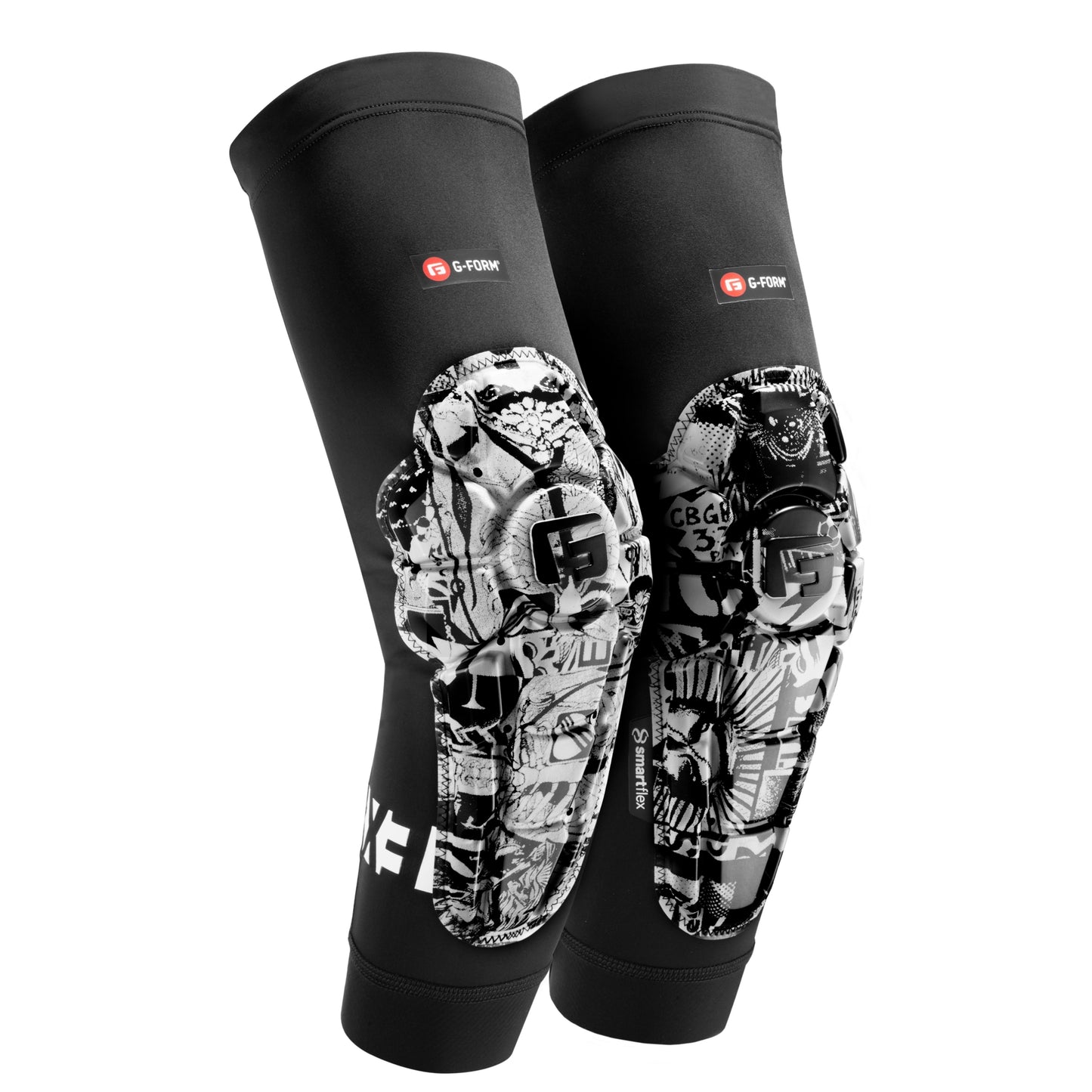 G-Form Pro-X3 Elbow Guards - Dirt Bike & Mountain Bike Elbow Pad - Bike Accessories - Street Art, Adult Medium