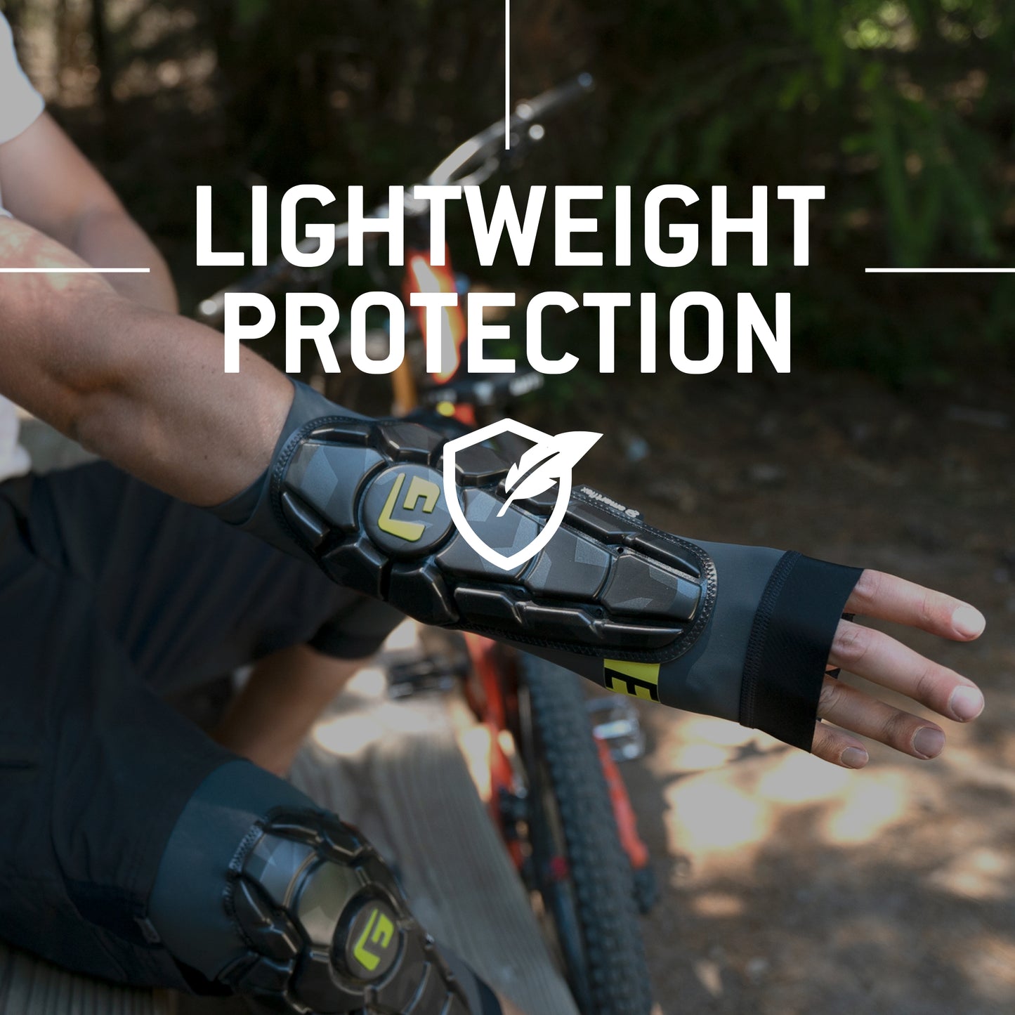 G-Form Pro-X3 Elbow Guards - Dirt Bike & Mountain Bike Elbow Pad - Bike Accessories - Camo/Titanium, Adult XS