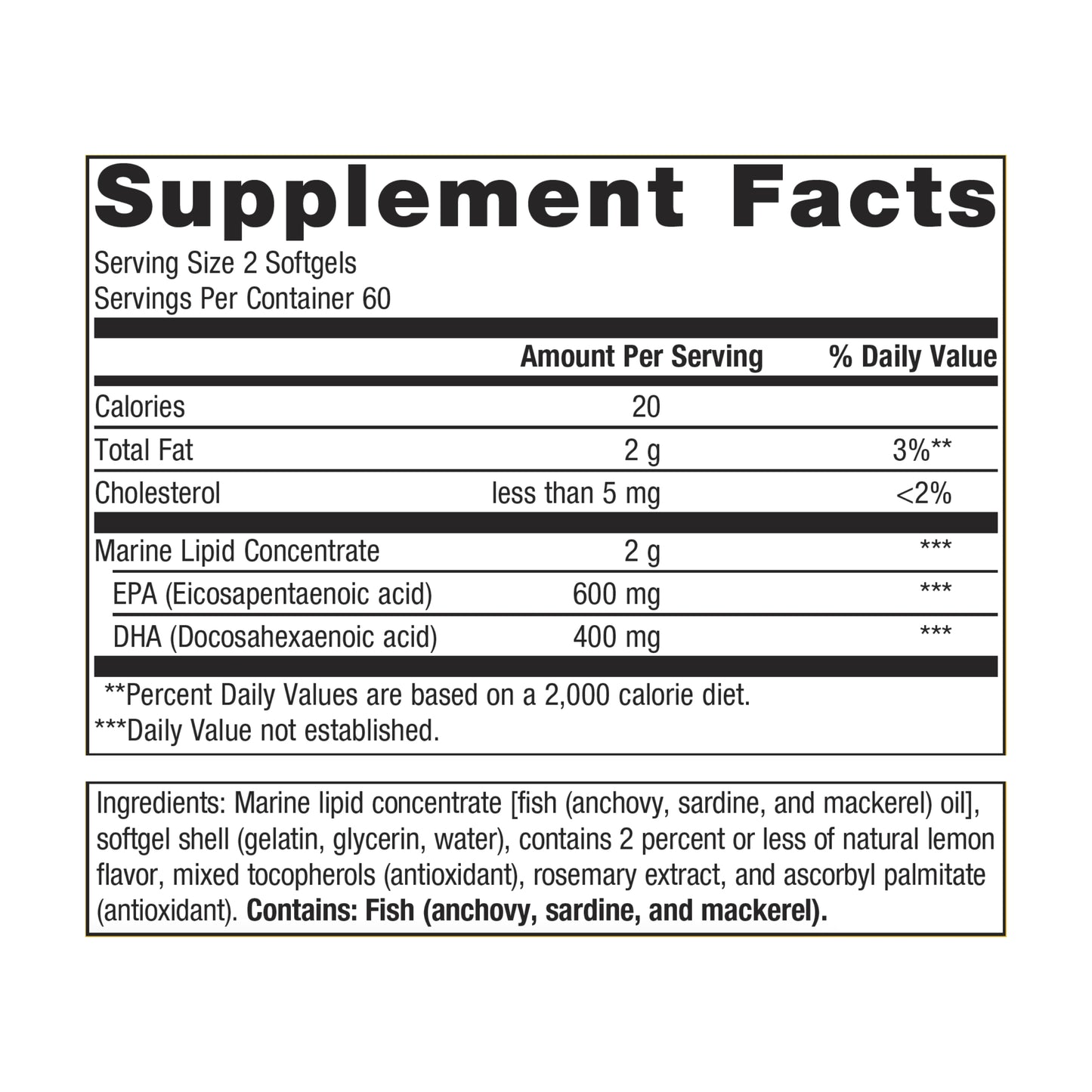 Metagenics OmegaGenics EPA-DHA 500mg - Daily Omega 3 Fish Oil Supplement to Support Cardiovascular, Musculoskeletal and Immune System Health - 120 Count