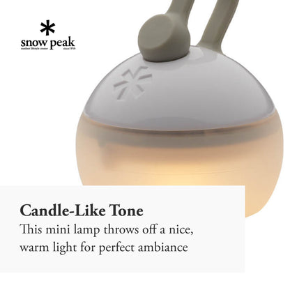 Snow Peak Hozuki Lantern - Battery-Powered Light for Desk & Camp Table with Hanging Hook - 5.8 oz - Snow