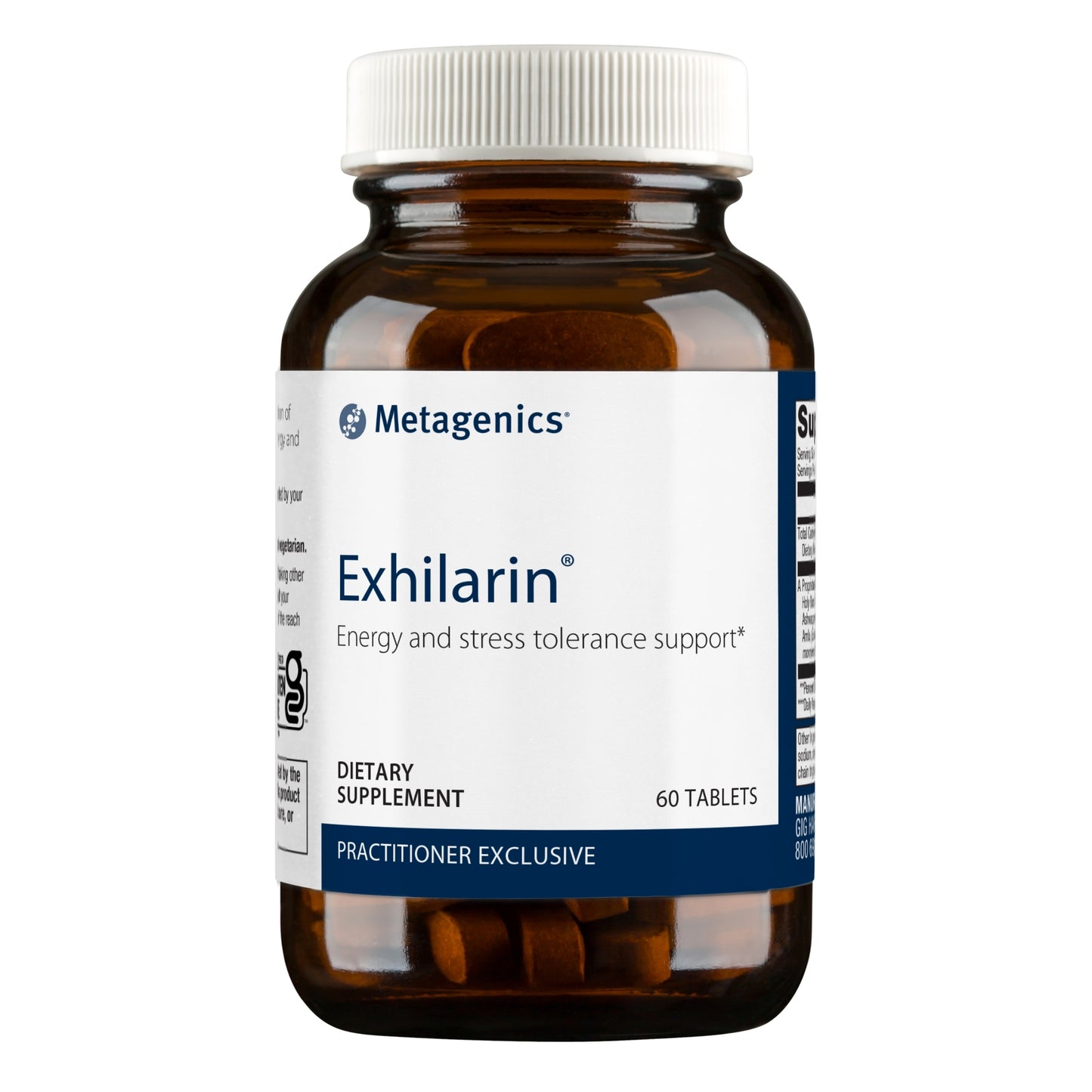 Metagenics Exhilarin, Ayurvedic Formula with Adaptogens and Ashwagandha to Help Support Energy and Stress Tolerance - 60 Tablets