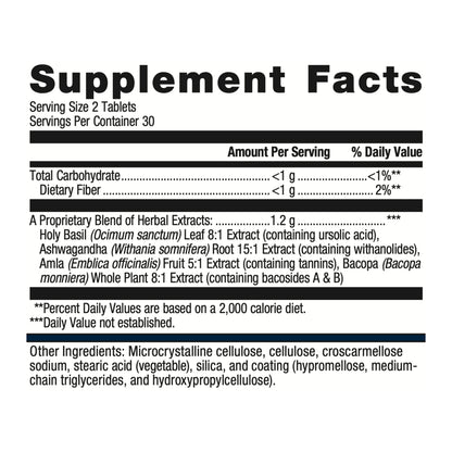 Metagenics Exhilarin, Ayurvedic Formula with Adaptogens and Ashwagandha to Help Support Energy and Stress Tolerance - 60 Tablets
