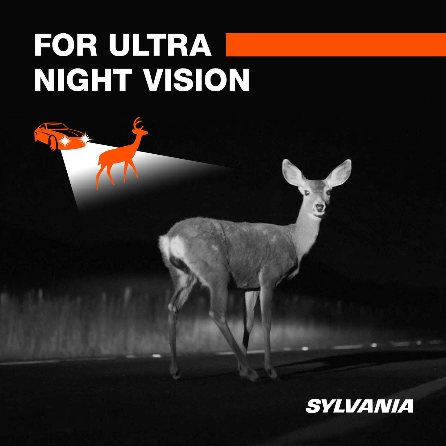 SYLVANIA H13 SilverStar Ultra High Performance Halogen Headlight Bulb, (Contains 1 Bulb), white (H13SU.BP)