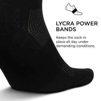 Feetures High Performance Ultra Light Quarter- Running Socks for Men & Women, Moisture Wicking- Medium, Black