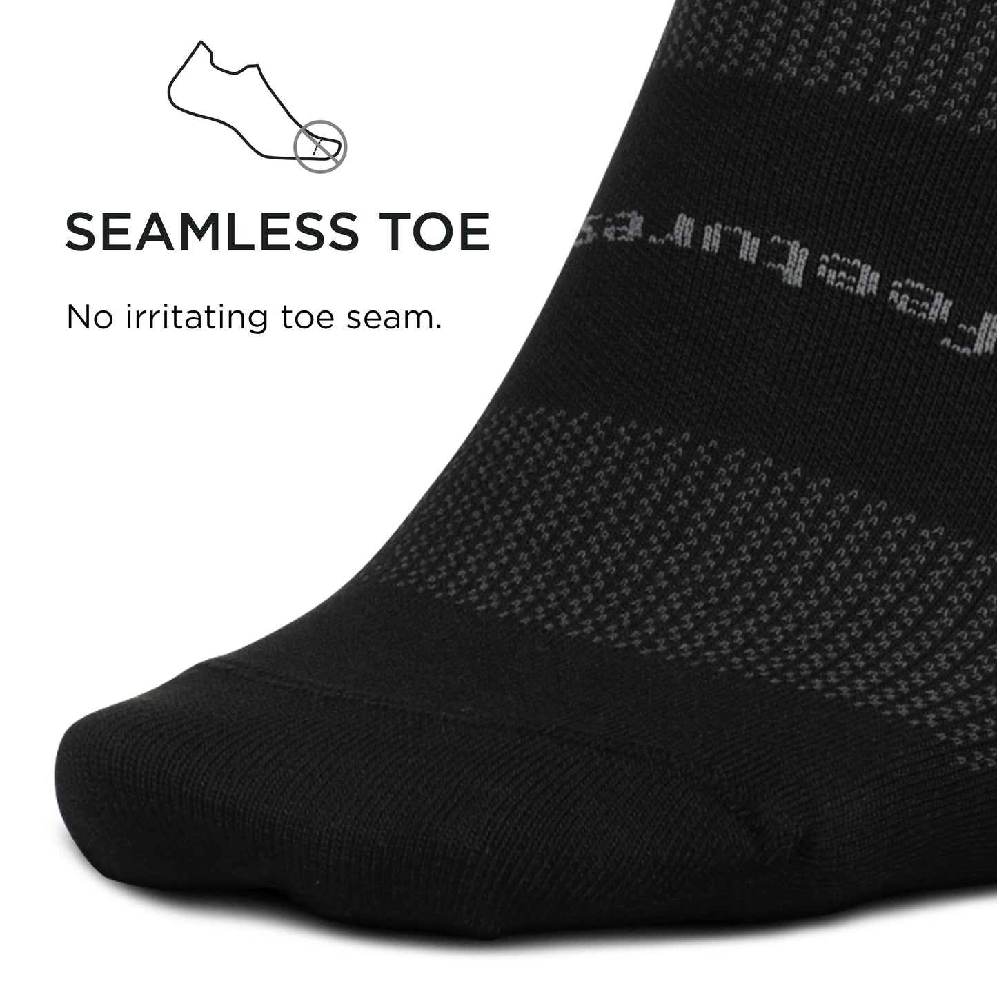 Feetures High Performance Ultra Light Quarter- Running Socks for Men & Women, Moisture Wicking- Medium, Black