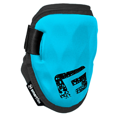 G-Form Shockwave Fastpitch Elbow Guard - Softball Elbow Guard & Pad with Adjustable Straps - Neon Blue, Adult L/XL