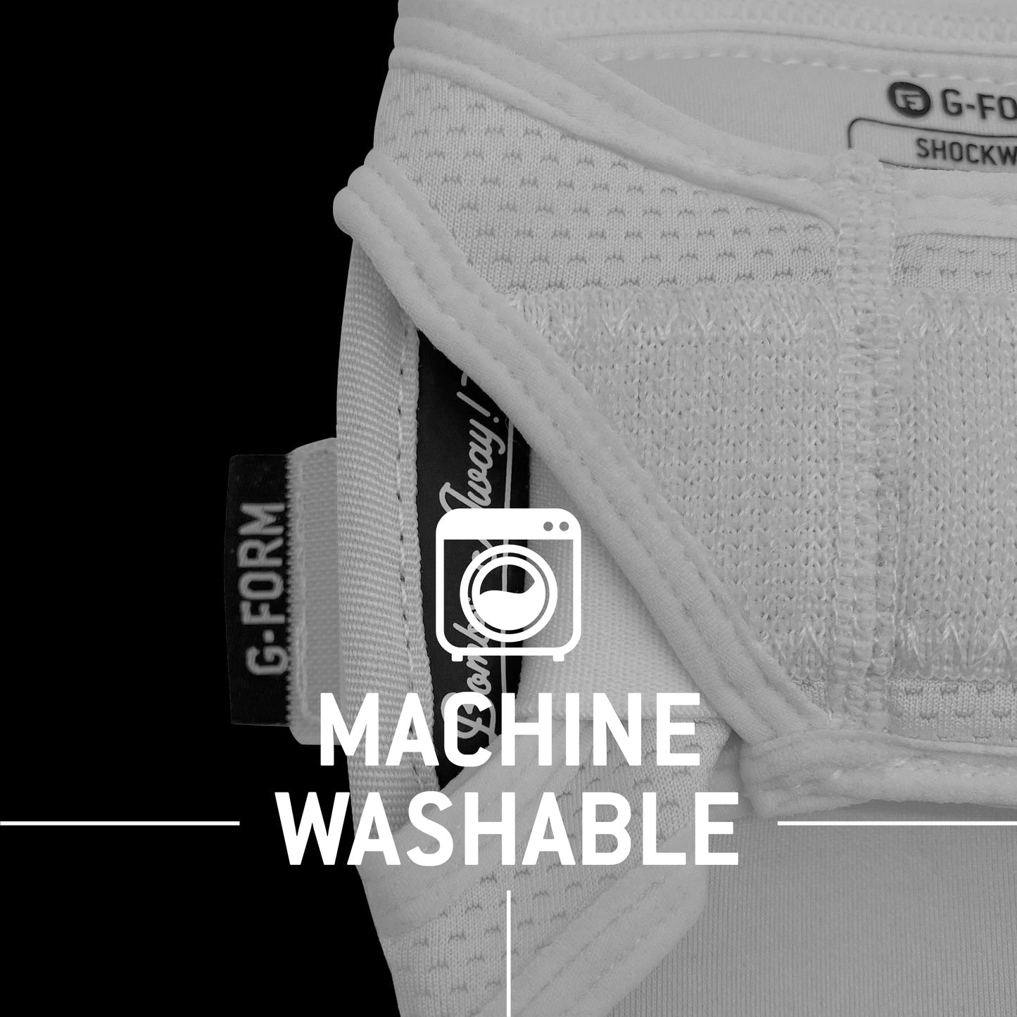 G-Form Shockwave Fastpitch Elbow Guard - Softball Elbow Guard & Pad with Adjustable Straps - White, Adult L/XL
