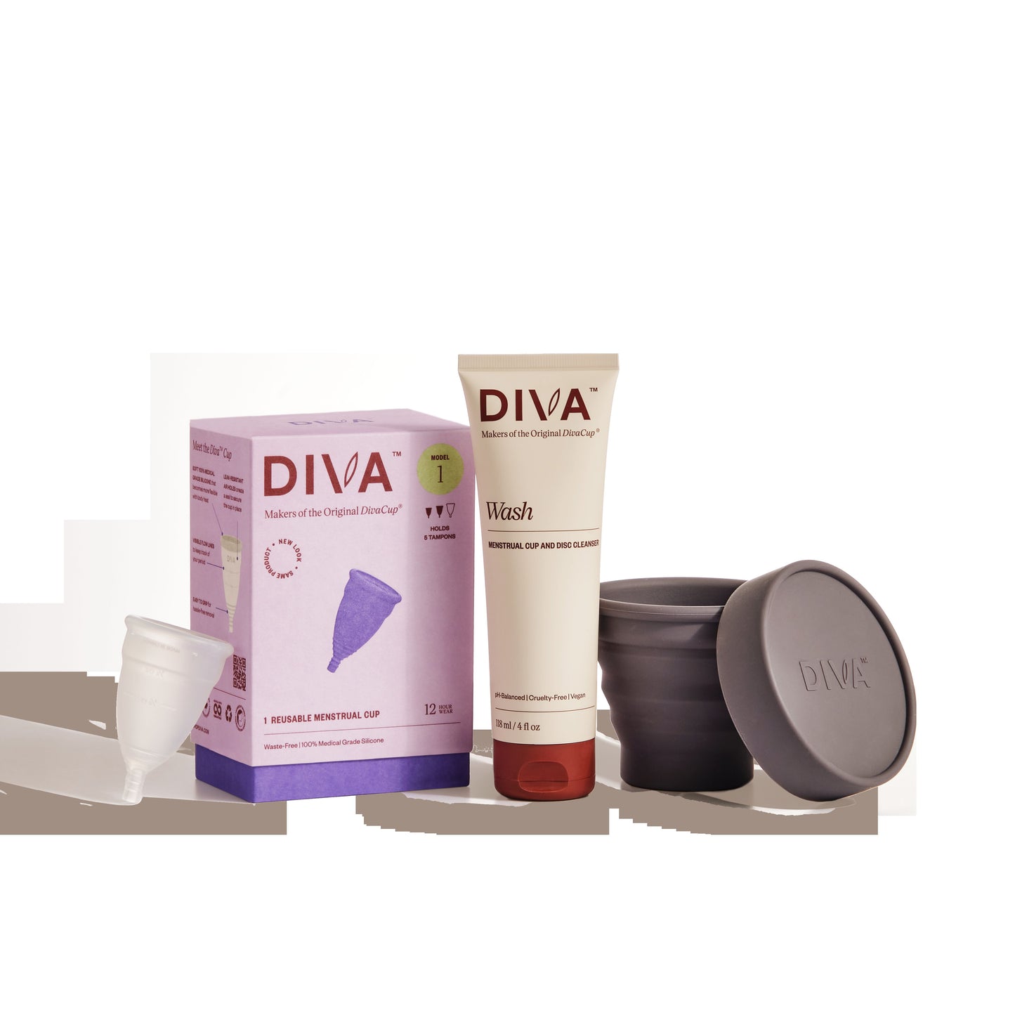 DIVA Cup Model 1 + DIVA Wash Bundle + Shakercup