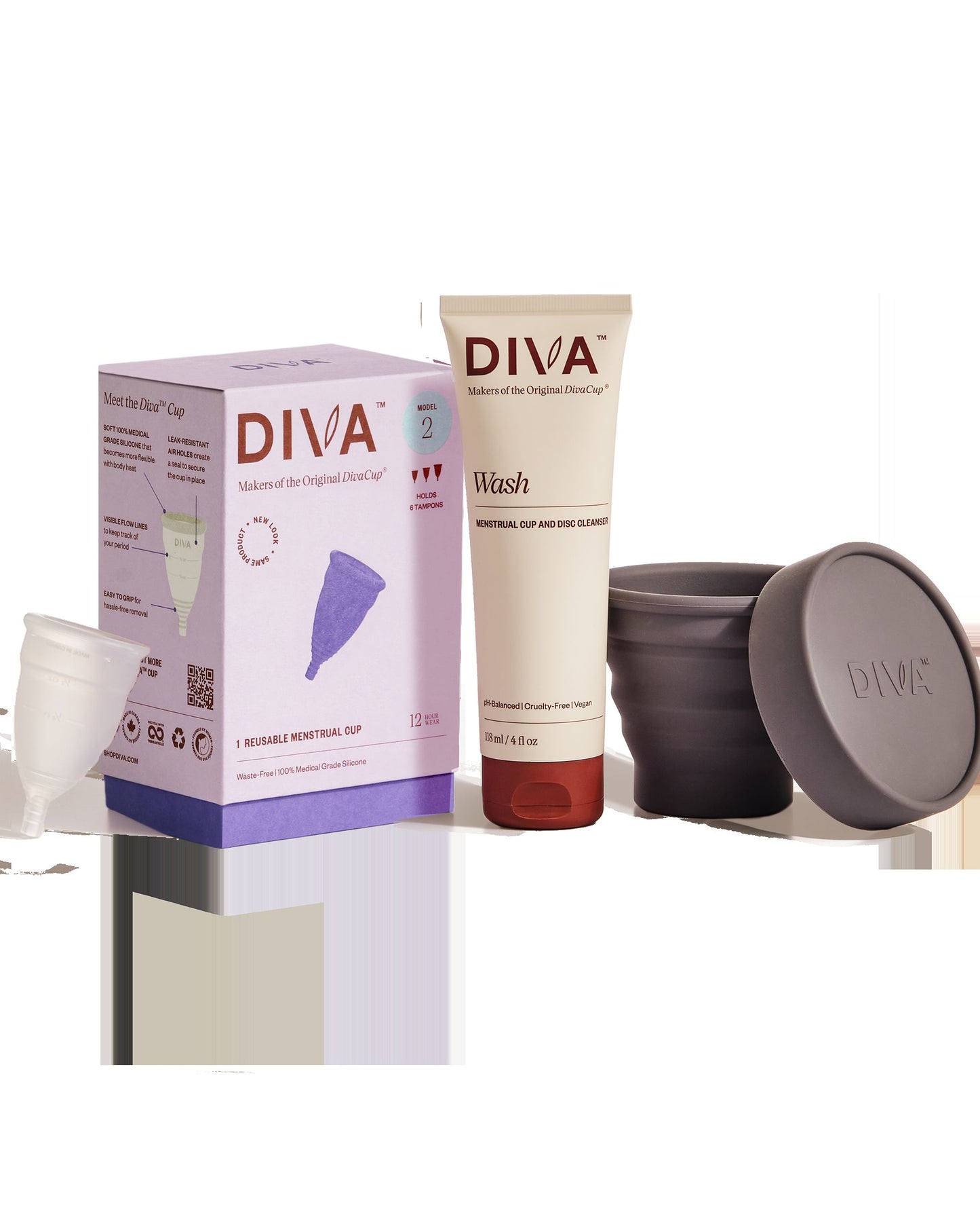 DIVA Cup Model 2 + DIVA Wash Bundle + Shakercup