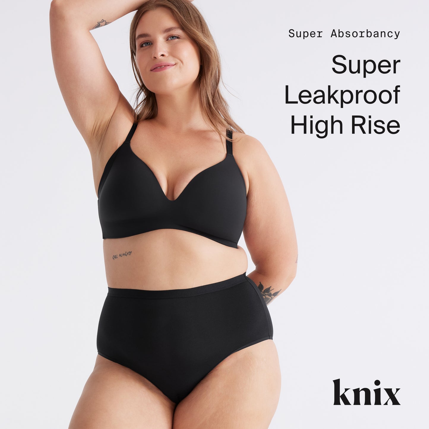 Knix Super Leakproof High Rise Women's Underwear - Black - X-Small - 3PK