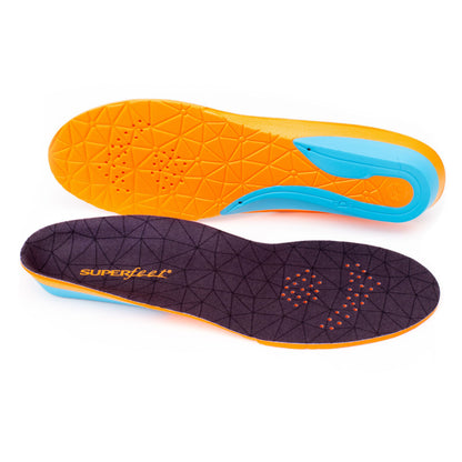 Superfeet FLEX Athletic Shoe Inserts for Cushion and Support Insole, Unisex, Flame, 7.5-9 Men / 8.5-10 Women