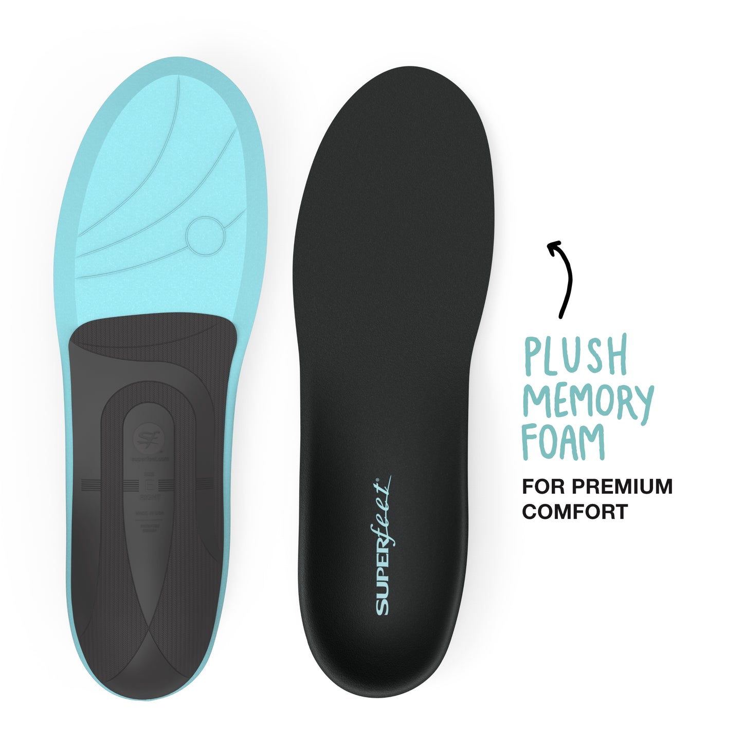 Superfeet EVERYDAY Comfort Insoles, Memory Foam Anti-Fatigue Inserts for Orthotic Support and Cushion