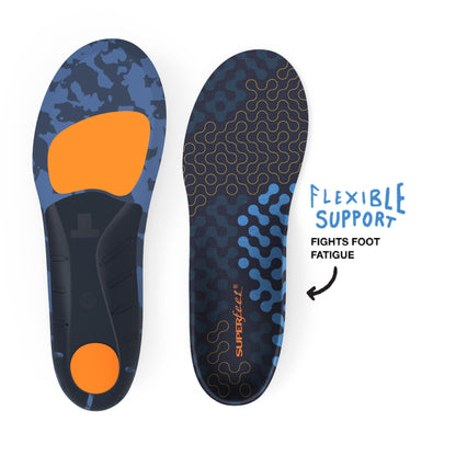 Superfeet Run Cushion Medium Arch Insole - Riviera - 5.5-7 Men / 6.5-8 Women