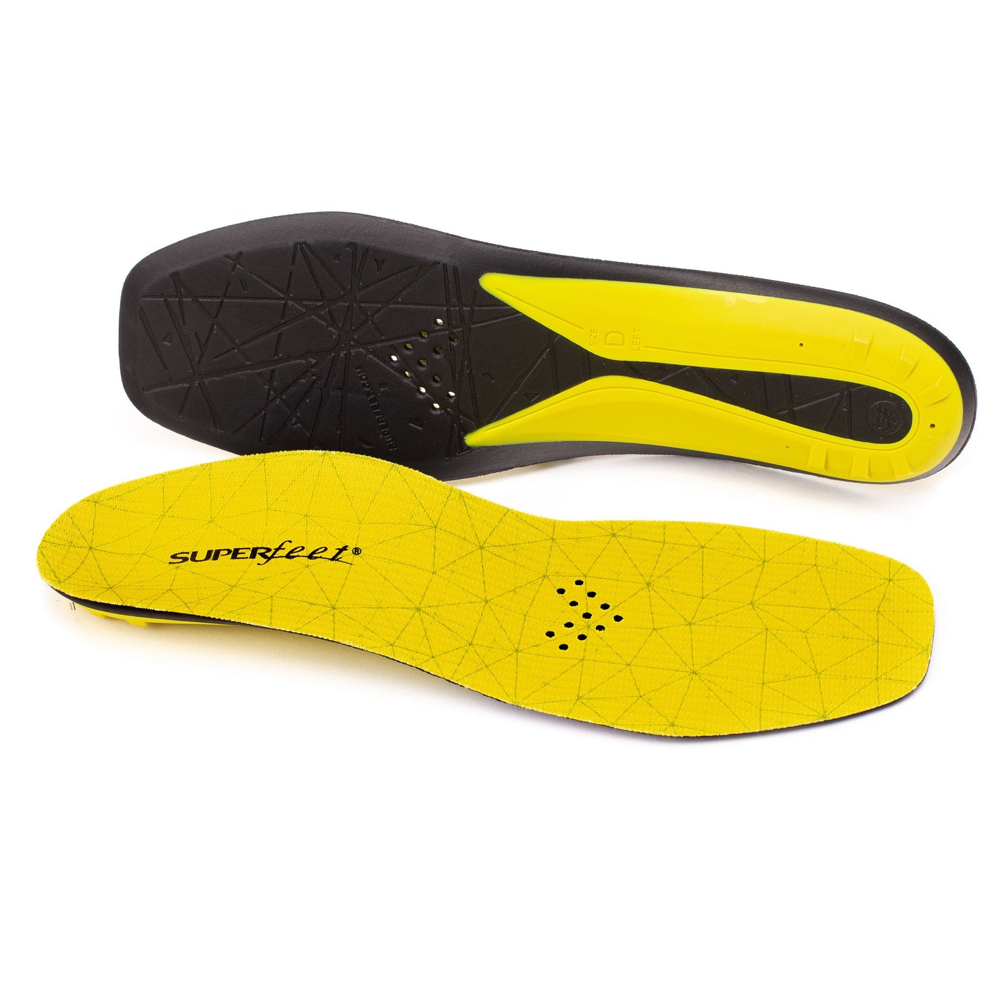 Superfeet Hockey Comfort Insoles for Orthotic Support and Cushion in Casual Hockey Skates, Unisex, Yellow, XXX-Small J: Youth Skate Y12 - Y13, US