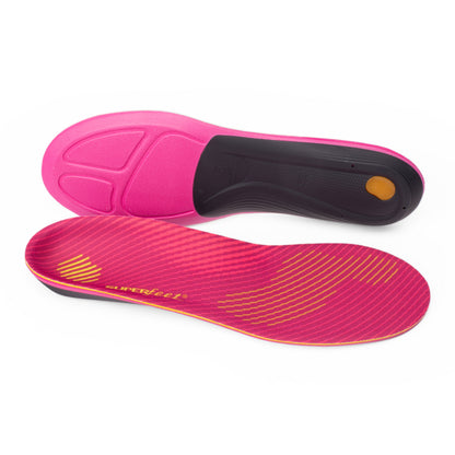 Superfeet Run Comfort Carbon Fiber Orthotic Inserts Insoles for Running Shoes, Plum, 10.5-12 Women