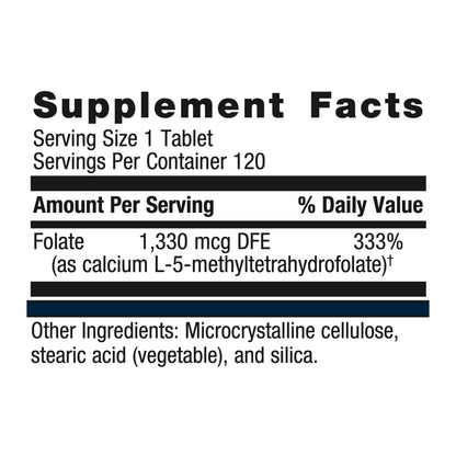 Metagenics FolaPro Methylated Folate Supplement to Help Support Essential Body Processes - 120 Servings