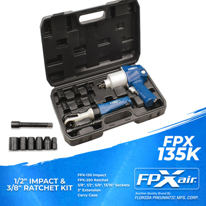 FPX-AIR 1/2" Impact and 3/8" Ratchet Kit