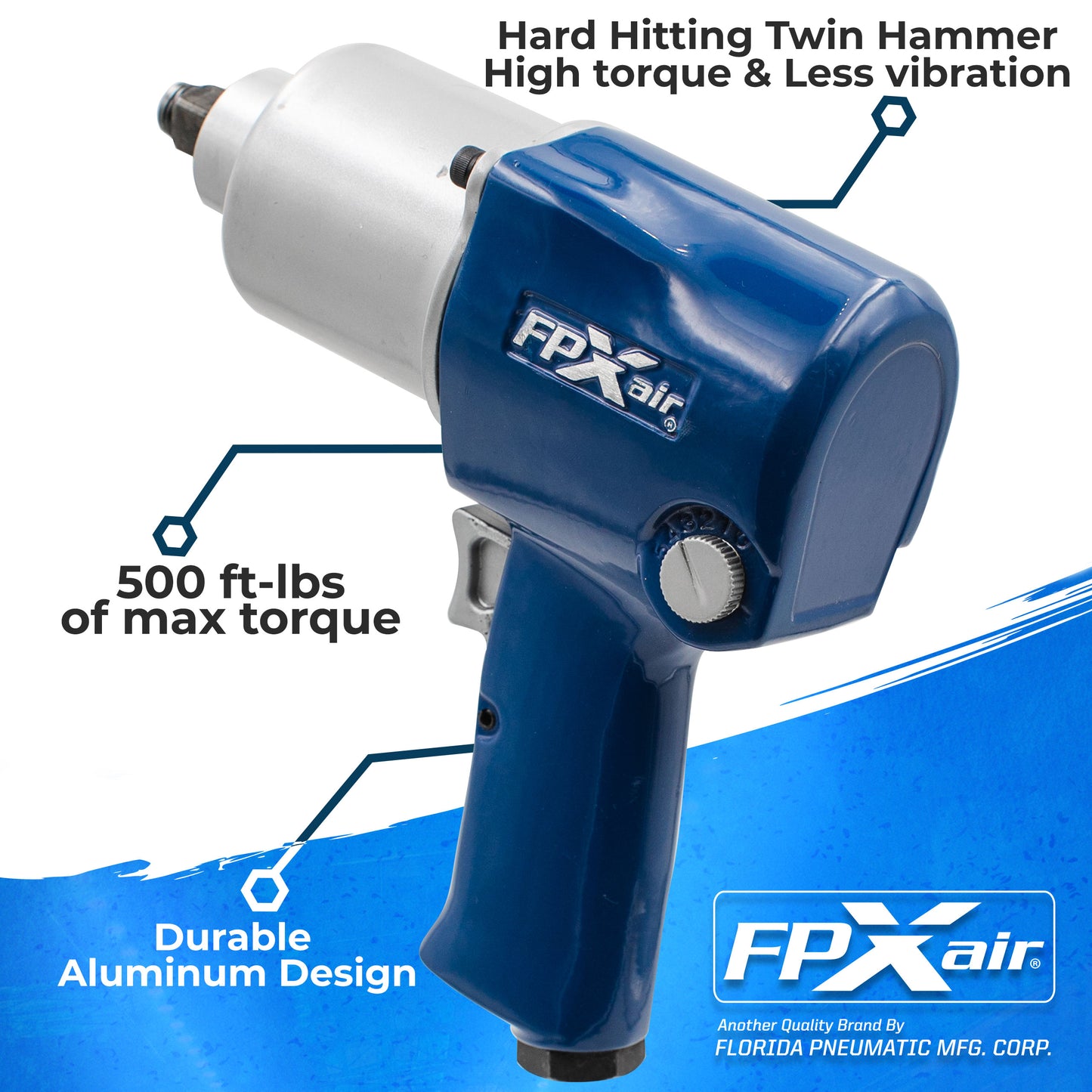 FPX-AIR 1/2" Impact and 3/8" Ratchet Kit