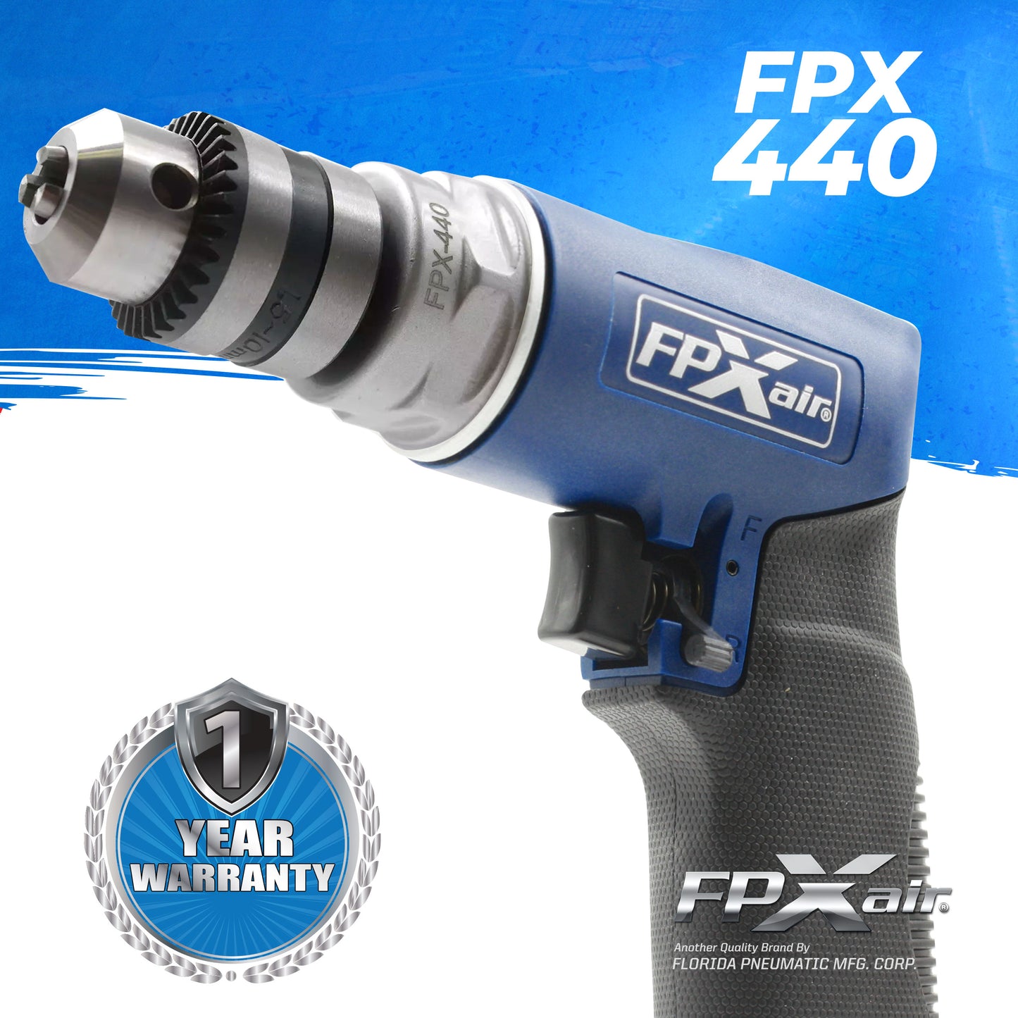 FPX-AIR 3/8" Reversible Drill: FPX-440, Automotive Tools, Power Drill, Tool for Mechanics