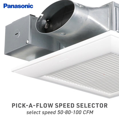 Panasonic FV-0510VSC1 WhisperValue DC Ventilation Fan, Condensation Sensor, Speed Selector, Quiet