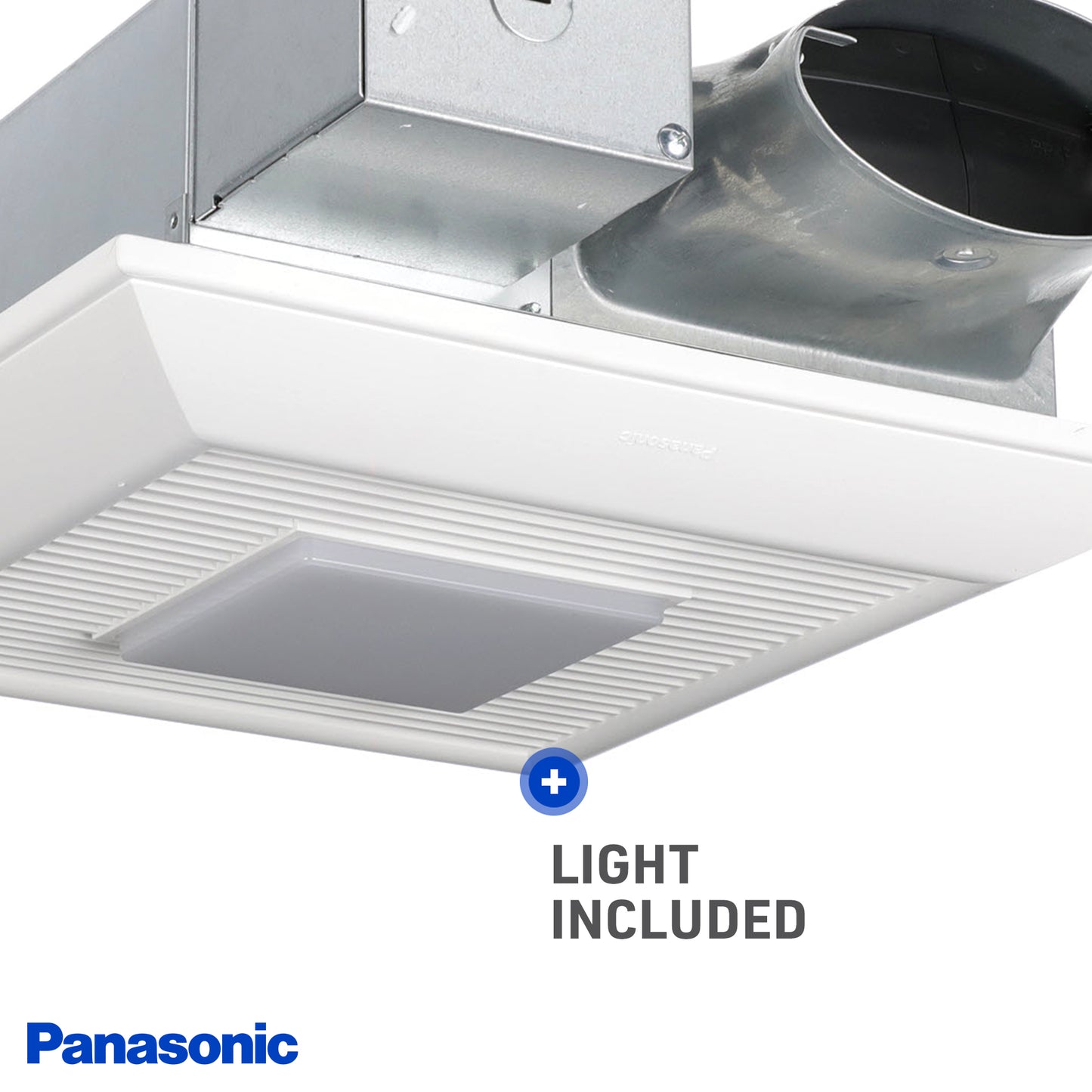 Panasonic FV-0510VSL1 WhisperValue DC Ventilation Fan/Light, Speed Selector, Low Profile, Quiet