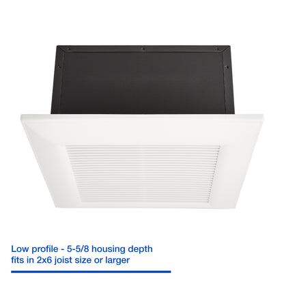 Panasonic FV-0511VF1 WhisperFit DC Retrofit Ventilation Fan, 50, 80 or 110 CFM, Quiet Energy Star Certified Energy-Saving Ceiling
