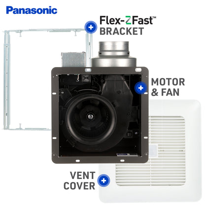 Panasonic FV-0511VQC1 WhisperSense Ventilation Fan, Motion/Humidity Sensors, Speed Selector, Quiet