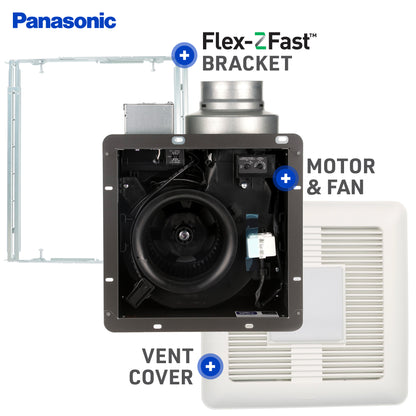Panasonic FV-0511VQCL1 WhisperSense Ventilation Fan/Light, Motion/Humidity Sensors, Speed Selector