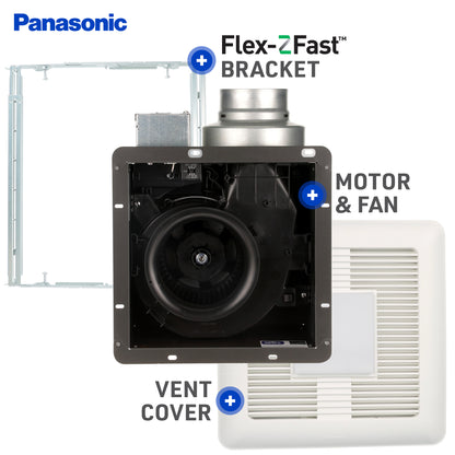 Panasonic FV-0511VQL1 WhisperCeiling DC Ventilation Fan/Light Combination, Speed Selector, Quiet