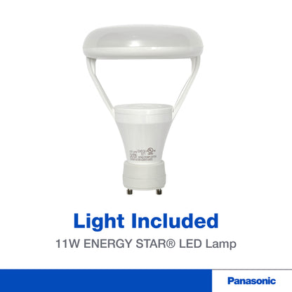 Panasonic FV-08VRE2 WhisperRecessed LED, Designer Ventilation Fan/Light Combination, Quiet