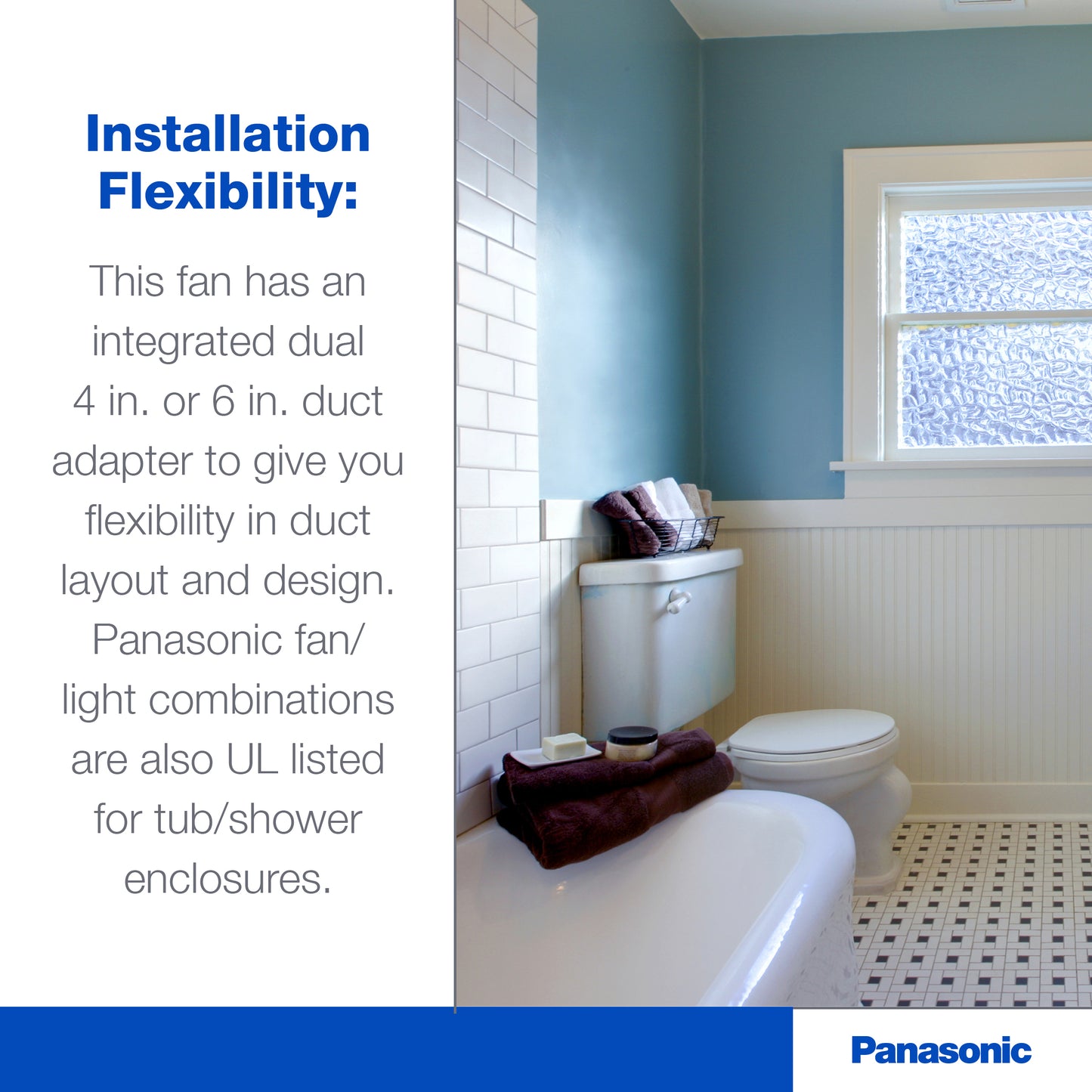 Panasonic FV-08VRE2 WhisperRecessed LED, Designer Ventilation Fan/Light Combination, Quiet