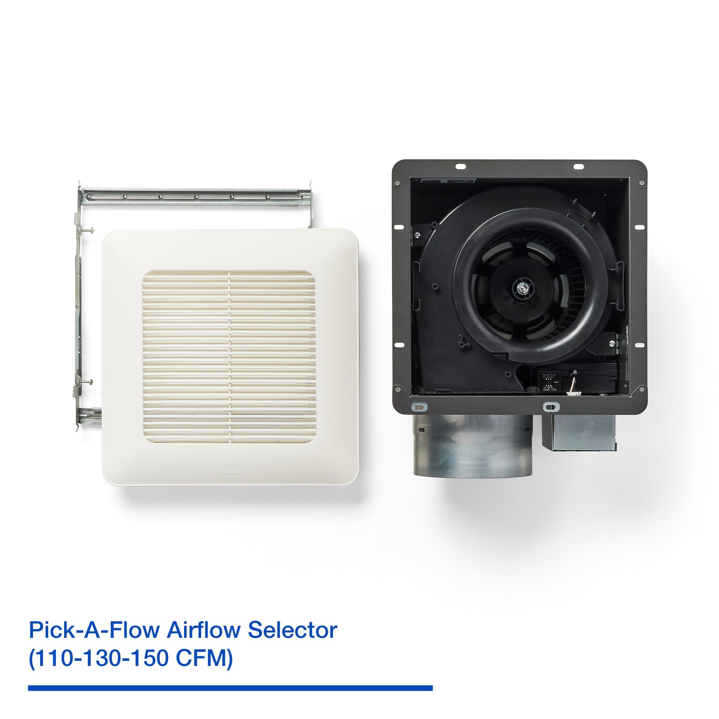 Panasonic FV-1115VQ1 WhisperCeiling DC Ventilation Fan, Speed Selector, SmartFlow Technology, Quiet