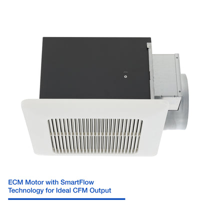 Panasonic FV-1115VQ1 WhisperCeiling DC Ventilation Fan, Speed Selector, SmartFlow Technology, Quiet