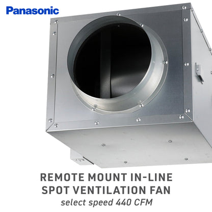 Panasonic FV-0511VHL1 WhisperWarm DC Bathroom Fan with Light and Heater, 50-80-110 CFM
