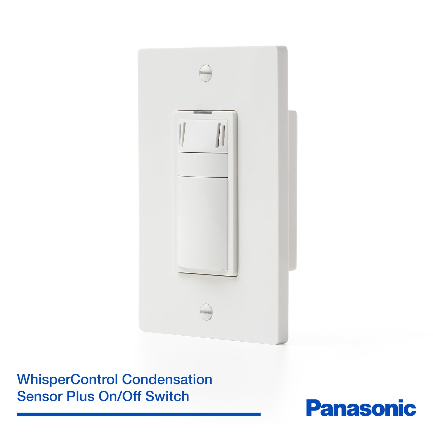 Panasonic FV-WCCS1-W WhisperControl Condensation Sensor Plus On/Off Wall Switch, White