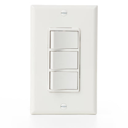 Panasonic FV-WCSW41-W EcoSwitch 4-Function On/Off Wall Switch, White